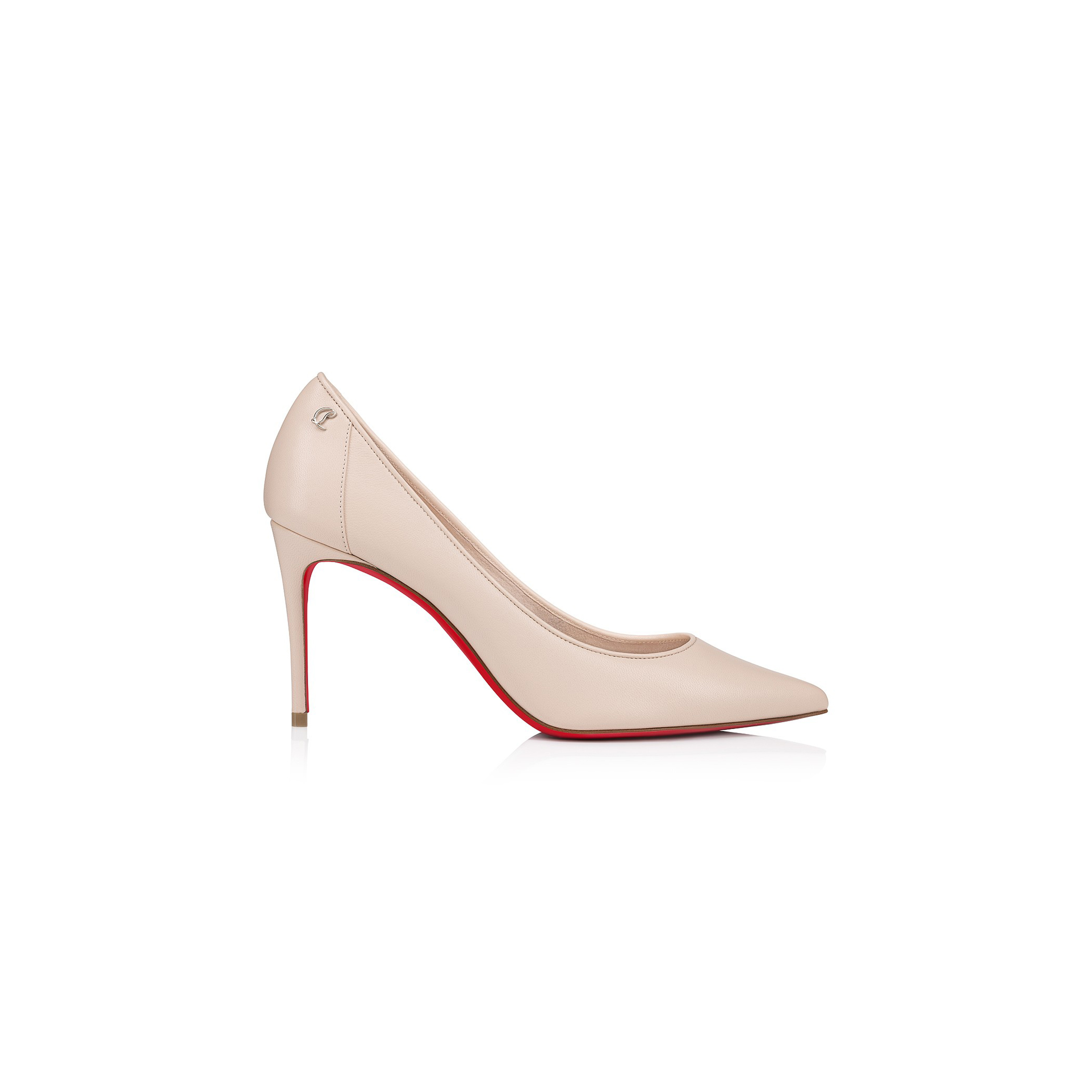 CHRISTIAN LOUBOUTIN SPORTY KATE 85 MM PUMPS-NAPPA LEATHER-LECHE-WOMEN 1240544F608